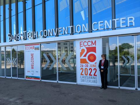 Palak Patel gets ready to enter the ECCM20 conference!